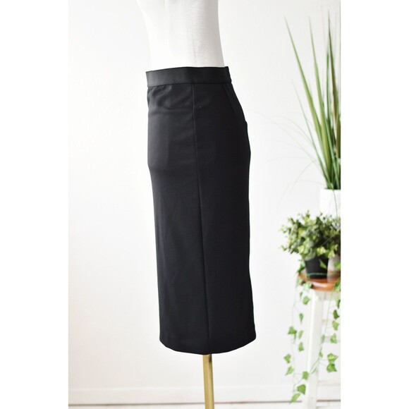 Alfani Pencil Skirt Woman's XS Black Exposed Zipper Goth Alt Office - Picture 3 of 9
